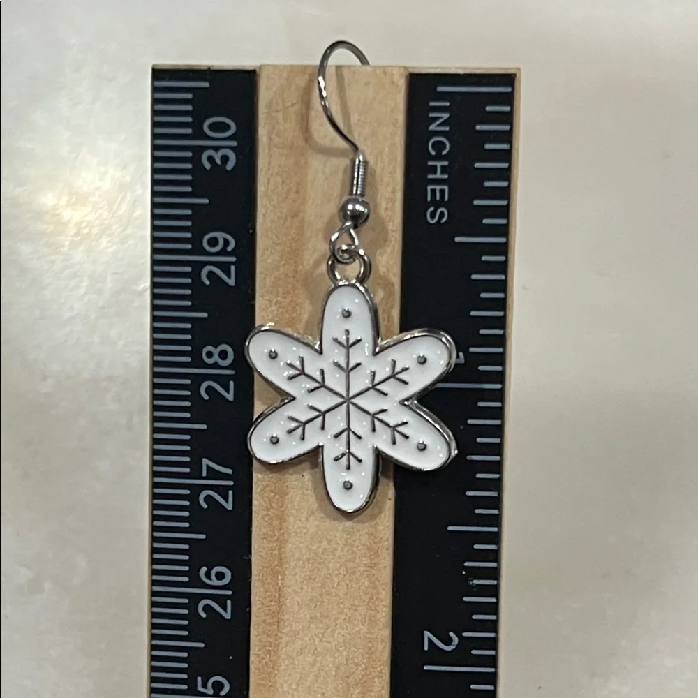 Snowflake Dangle Earrings